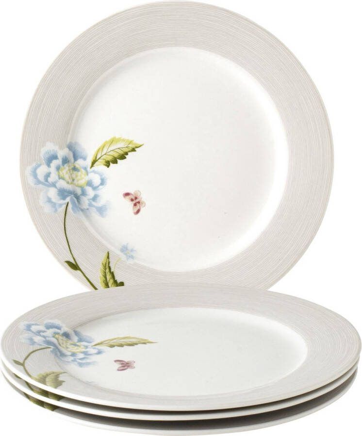 Laura Ashley Heritage Collectables Borden set van 4 Ø 20cm Cobblestone Pinstripe