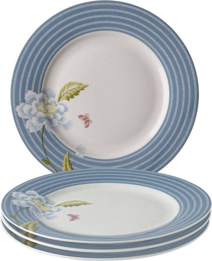 Laura Ashley Heritage Collectables Borden set van 4 Ø 20cm Seaspray Candy Stripe
