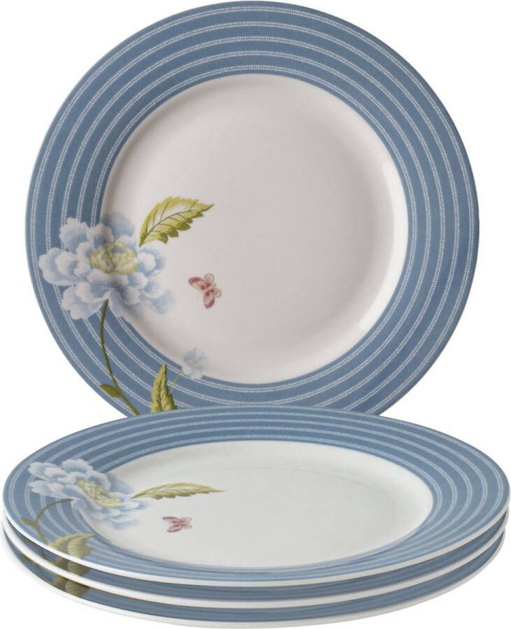 Laura Ashley Heritage Collectables Borden set van 4 Ø 20cm Seaspray Candy Stripe