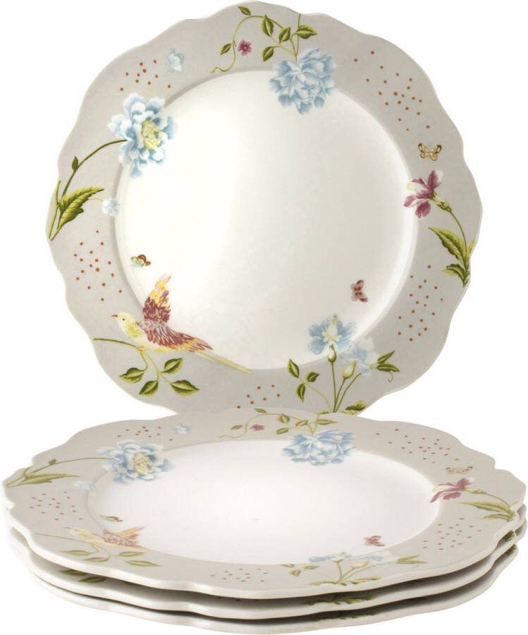 Laura Ashley Heritage Collectables Borden set van 4 24 5cm Cobblestone Uni