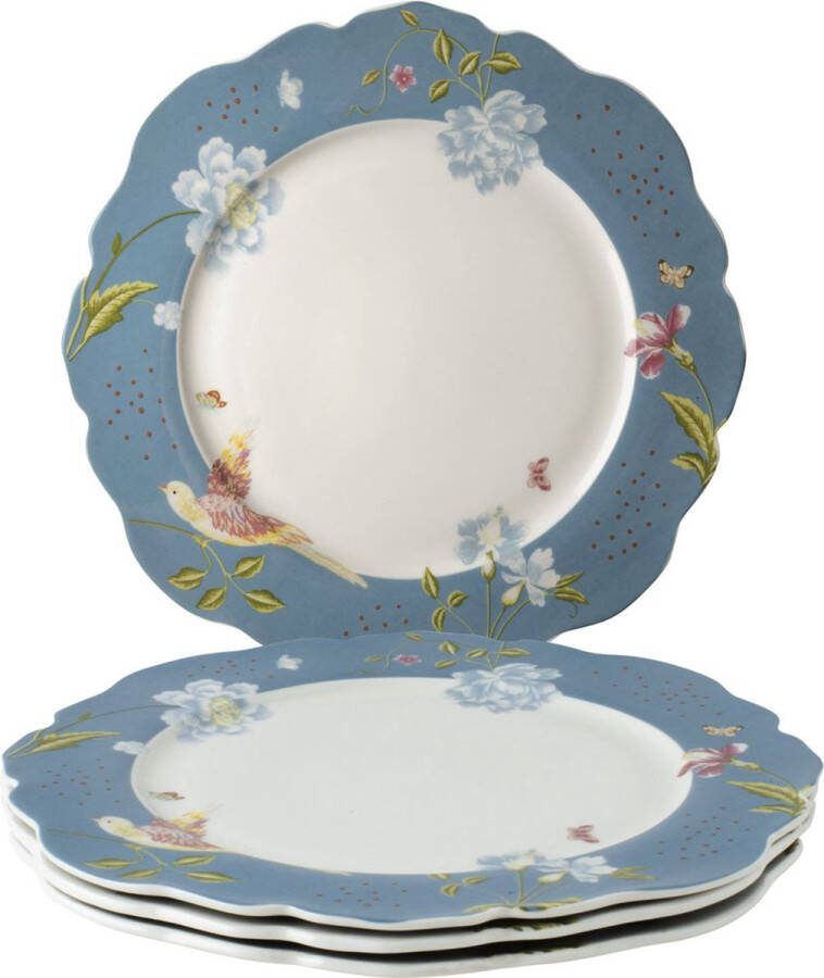 Laura Ashley Heritage Collectables Borden set van 4 Ø 24 5cm Seaspray Uni