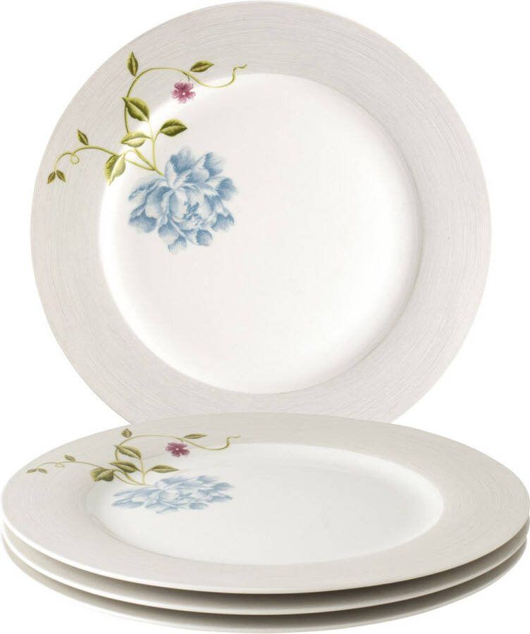 Laura Ashley Heritage Collectables Borden set van 4 Dinerborden Ø 26cm Cobblestone Pinstripe