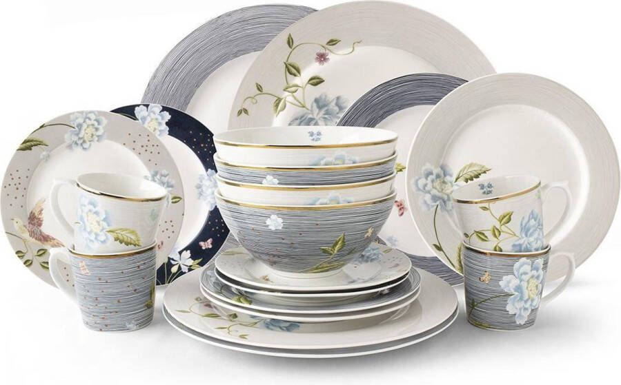Laura Ashley Heritage Collectables Serviesset 4 persoons Set 20 Delig Servies Assorti