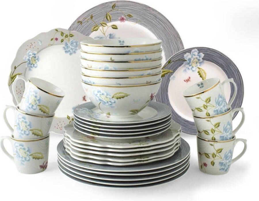 Laura Ashley Heritage Collectables Set 30 Delig Servies Assorti