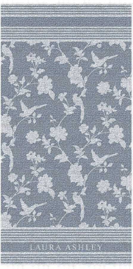 Laura Ashley Heritage Strandlaken Hamamdoek Elveden Midnight blauw 90x180cm