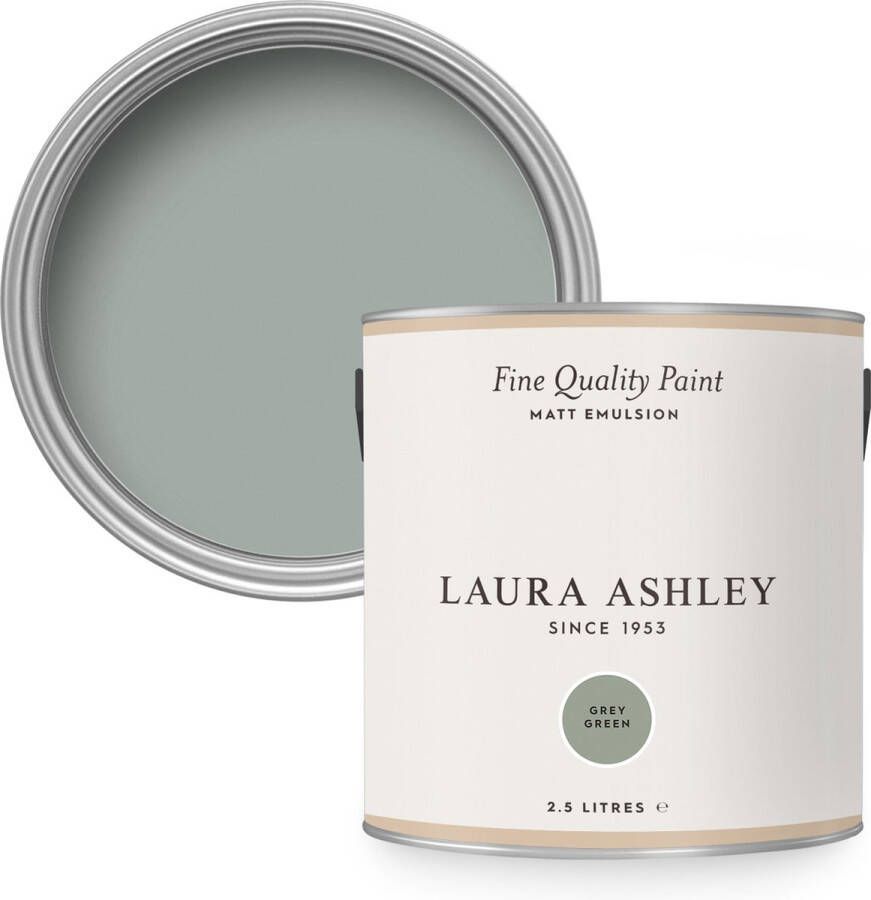 Laura Ashley Muurverf Mat Grey Green Groen 2 5 liter