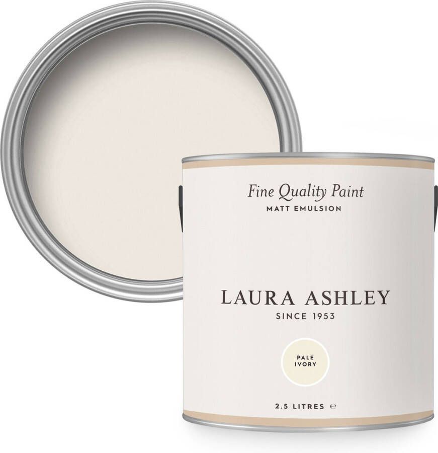 Laura Ashley Muurverf Mat Pale Ivory Wit 2 5 liter