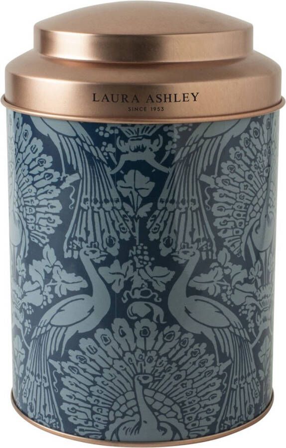 Laura Ashley Storage Collectables Bewaarblik rond Voorraadpot 12x18 cm Peacock Blauw