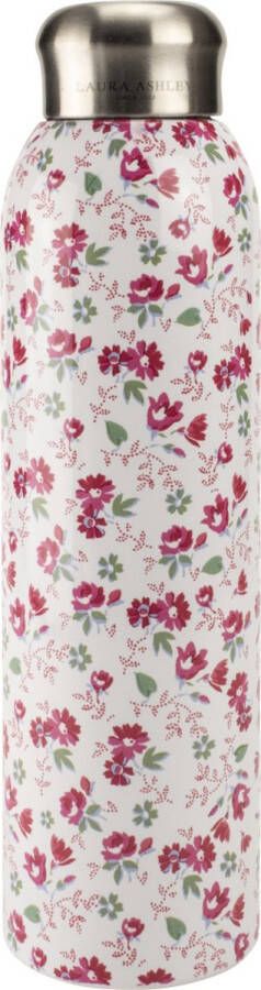 Laura Ashley Thermosfles Thermosbeker Dubbelwandig RVS Lekvrij Petit Flowers Roze