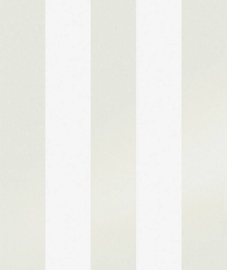 Laura Ashley Vliesbehang Lille Pearlescent Stripe White 10mx52cm