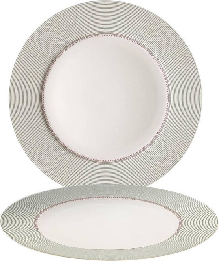 Laura Ashley Set van 2 dinerborden 26cm in giftbox Wild Clematis Collectables