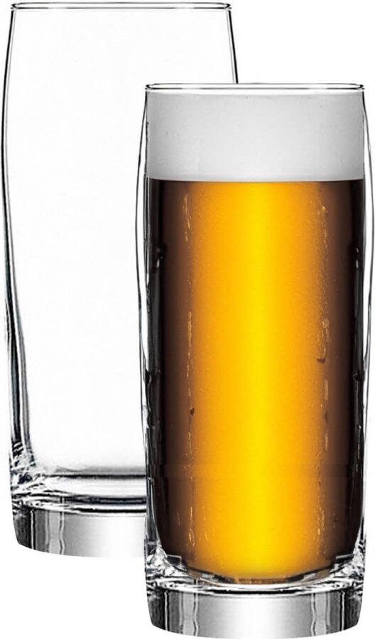 Lav Bierglazen 2x 380 ml 0 38L stevig glas Stijlvolle glazen Handige basic glazen