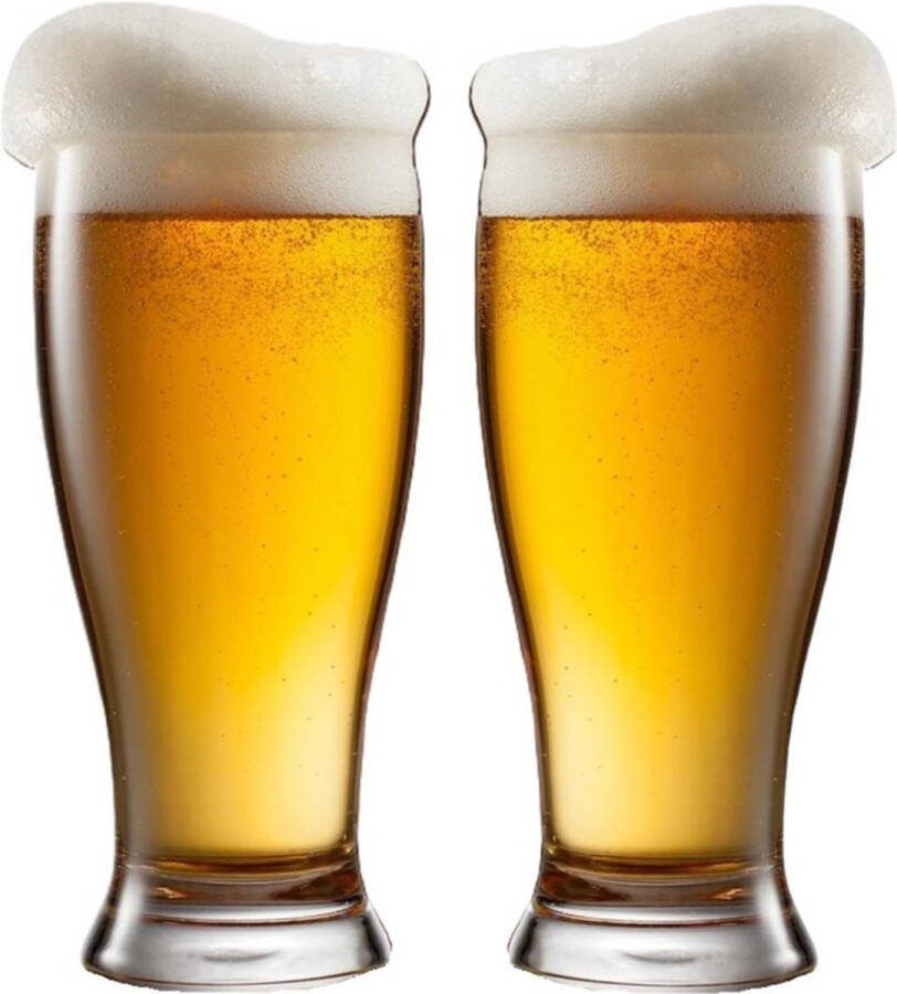 Lav Bierglazen 2x 565 ml 0 56L stevig glas Stijlvolle glazen Halve liter groot formaat Voor de liefhebber