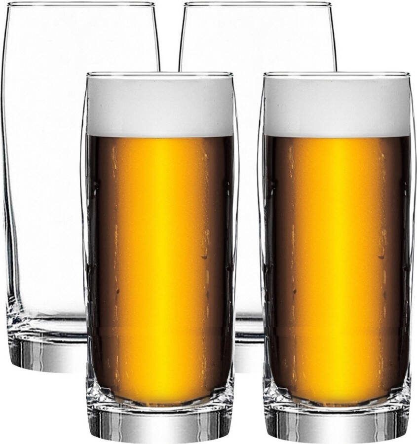 Lav Bierglazen 8x 380 ml 0 38L stevig glas Stijlvolle glazen Handige basic glazen