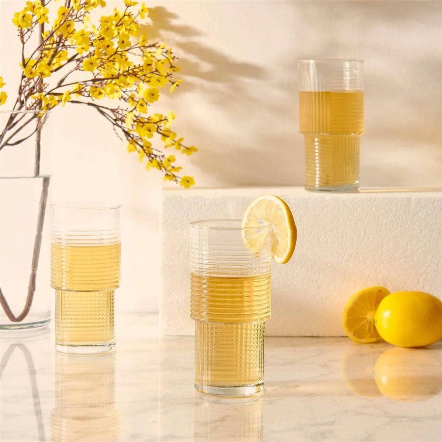 Lav Helen Riffle Ripple longdrinkglazen 3 stuks 515 ml stapelbaar
