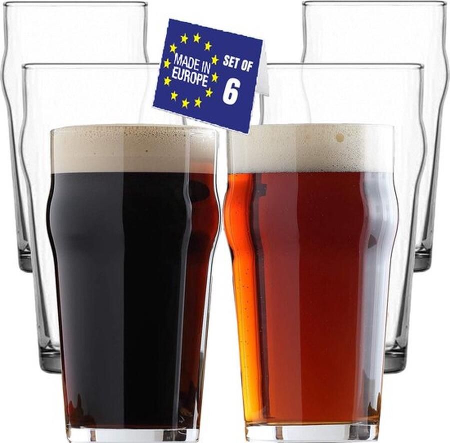 Lav Glazen set Bierglas Barglas 570 ml Set 6 stuks 57cl