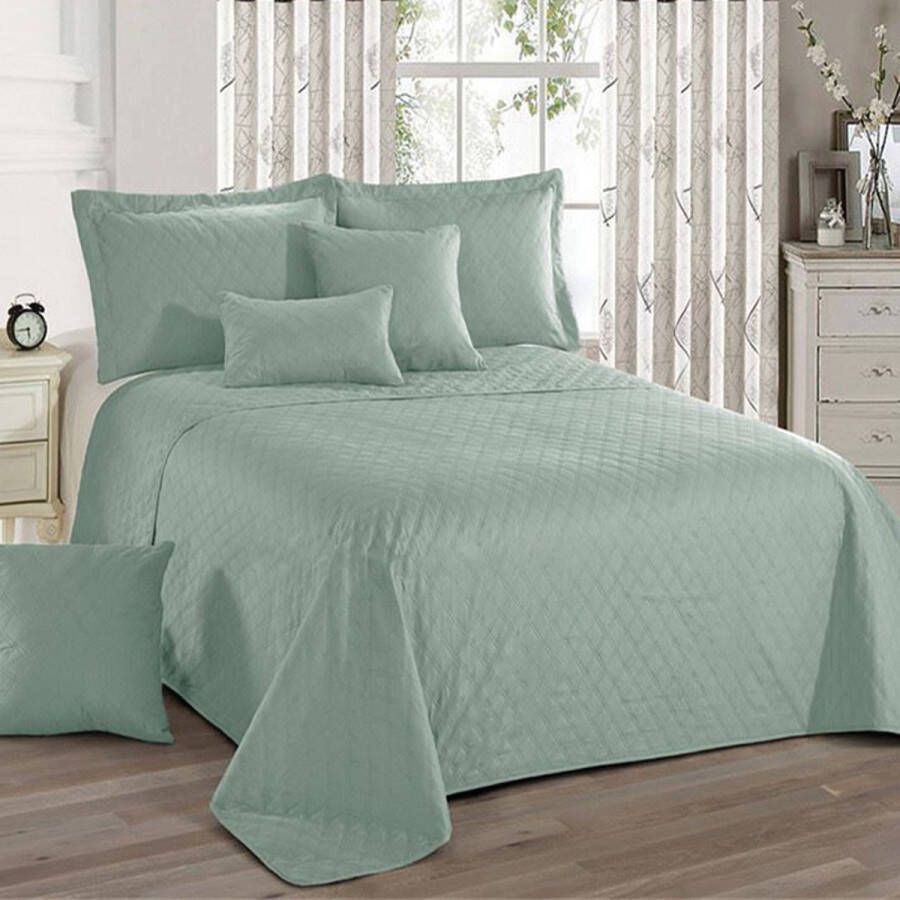 LavandouX Bedsprei|Quilt Moss Green 140x200 1-persoons