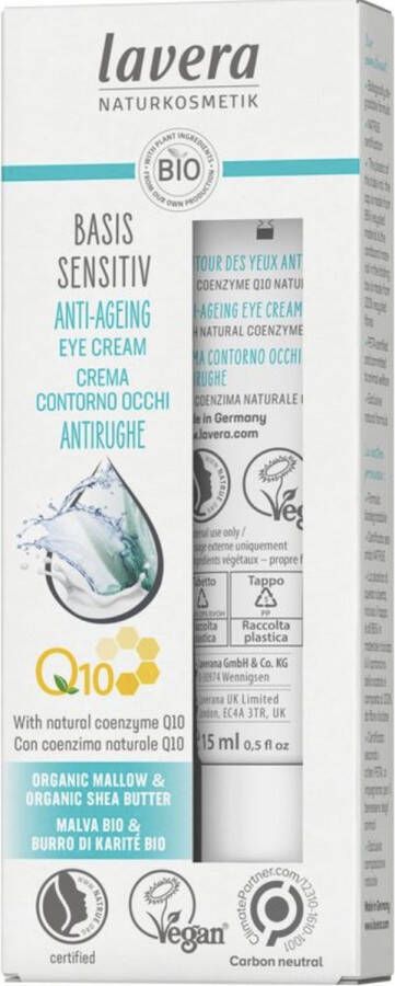 Lavera Basis Q10 eye cream EN-IT 15 Milliliter