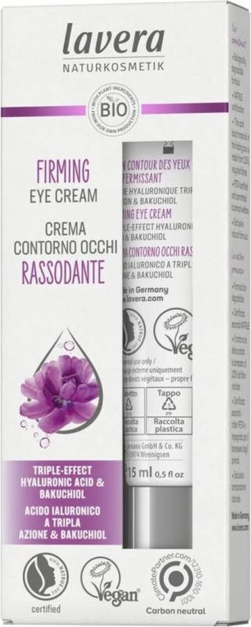 Lavera Firming eye cream bio EN-IT 15 Milliliter