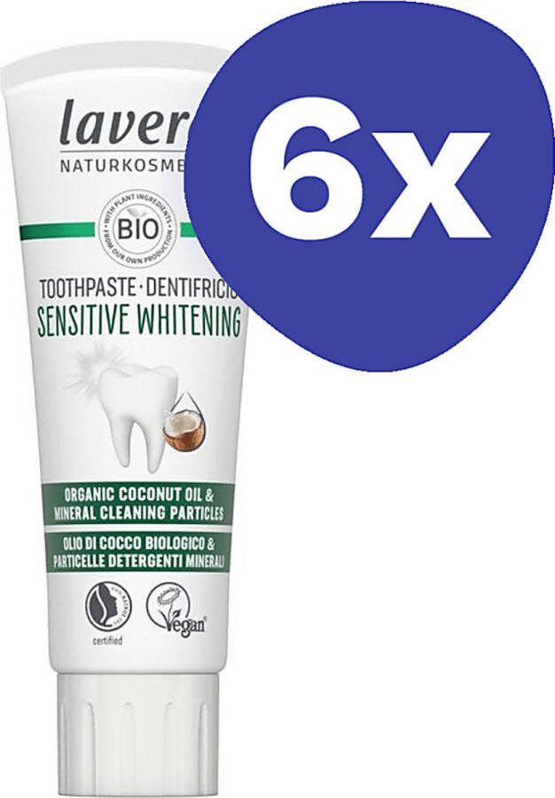 Lavera Whitening Tandpasta (6x 75ml)
