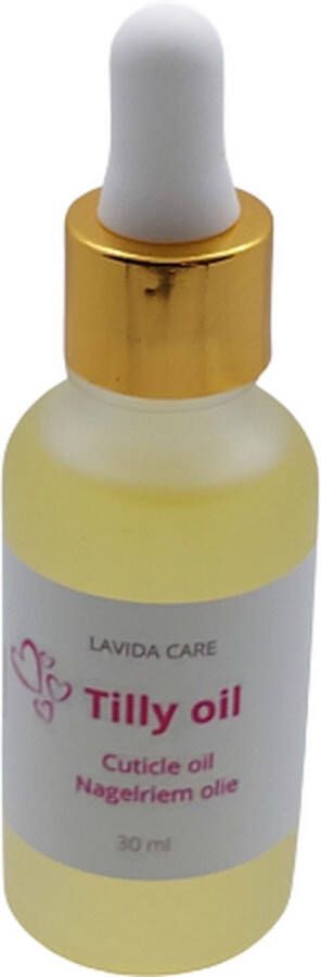 Lavida Care Tilly Oil cuticle oil Nagelriemolie 100 % Natuur 30 ml voor sterke en glanzende nagels