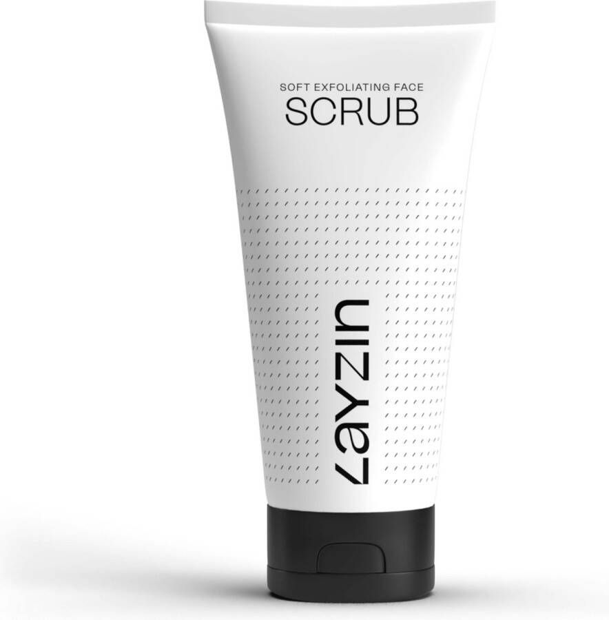 Layzin Soft Exfoliating Face scrub creëert een egale en energieke huid verwijdert dode huidcellen en egaliseert de huid verkleint de poriën door verstoppingen te voorkomen hydrateert de huid en vormt een beschermlaag op de huid