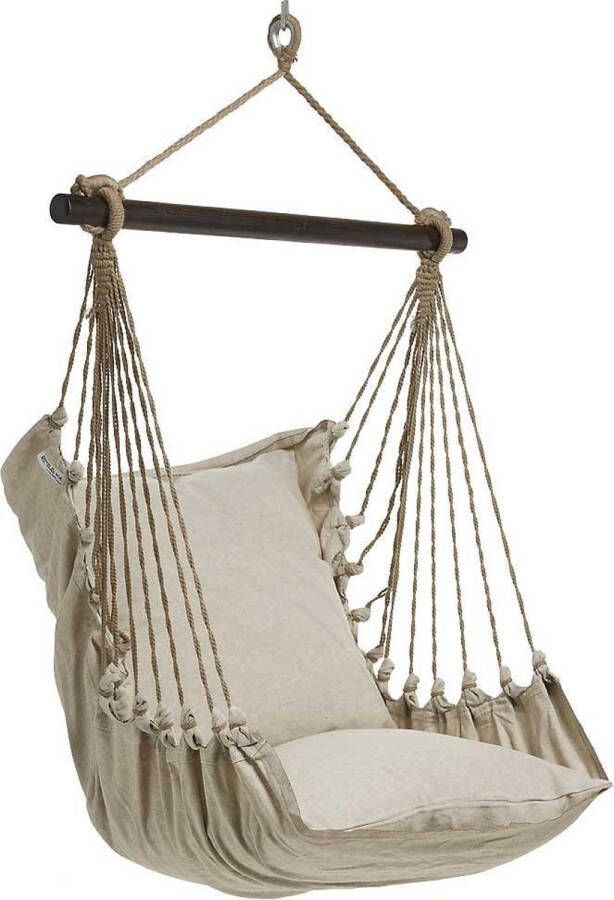 Lazy Rezt Hangstoel Nature Small incl. 2 kussens 60 x 60 cm