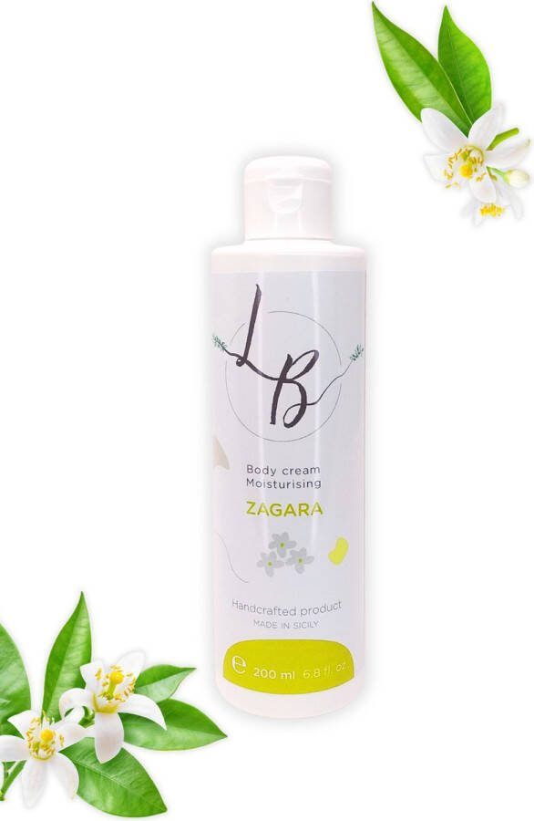 LB Cosmetic Products LB Zagara Body Cream Hydraterende lichaamscréme Droge & Gevoelige huid Lichaamsverzorging Skincare Vegan 200 ml