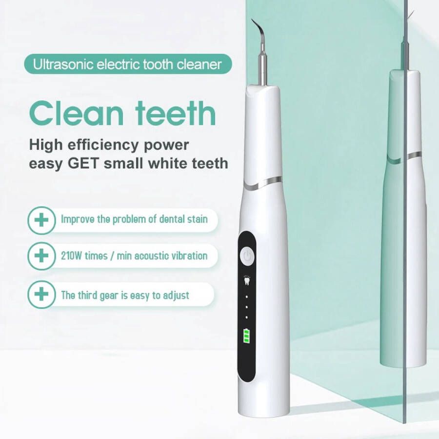 LB Draagbare elektrische tandsteen Remover tandenstoker ultrasonic tandenreiniger Led tandheelkundige scaler