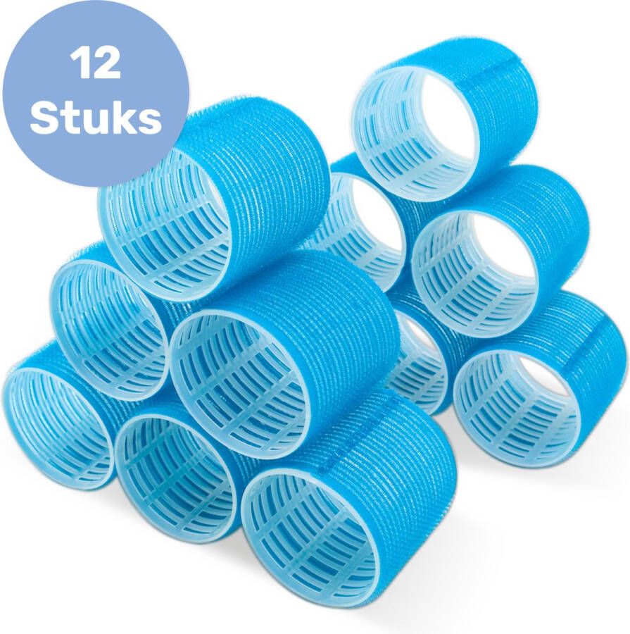 Soft & Silky Krulspelden 12 stuks Incl. 8 haarclips Groot Haarrollers Krullen zonder hitte Kleefrollers Haar Rollers Krullers Zelfklevend Heatless Curls