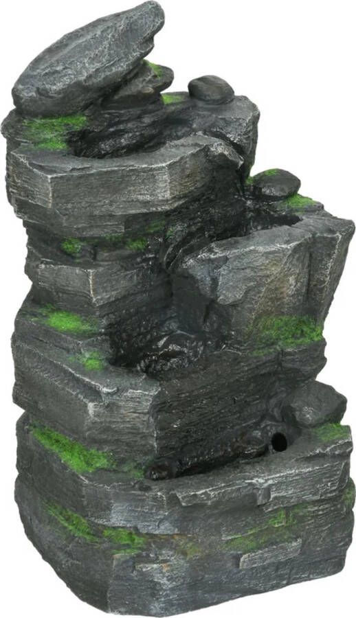 LBB Waterornament Voor buiten Tuin Water Fontein Met Lichten Waterval Ontwerp Kamerfontein Tuindecoratie Met Pomp 36 5 x 32 x 73 cm