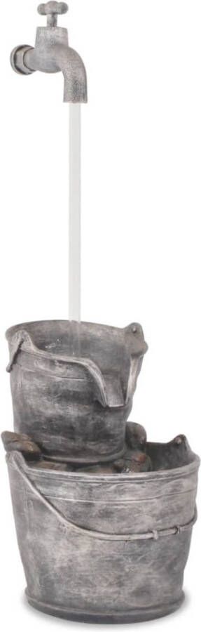 LBB Waterornament Voor buiten Tuin Water Fontein Met Lichten Waterval Ontwerp Kamerfontein Tuindecoratie Met Pomp 34 x 32 x 91 5 cm