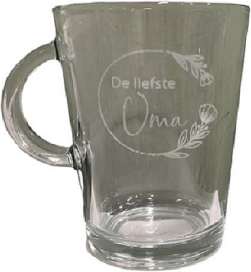 Lbm gepersonaliseerd theeglas de liefste oma