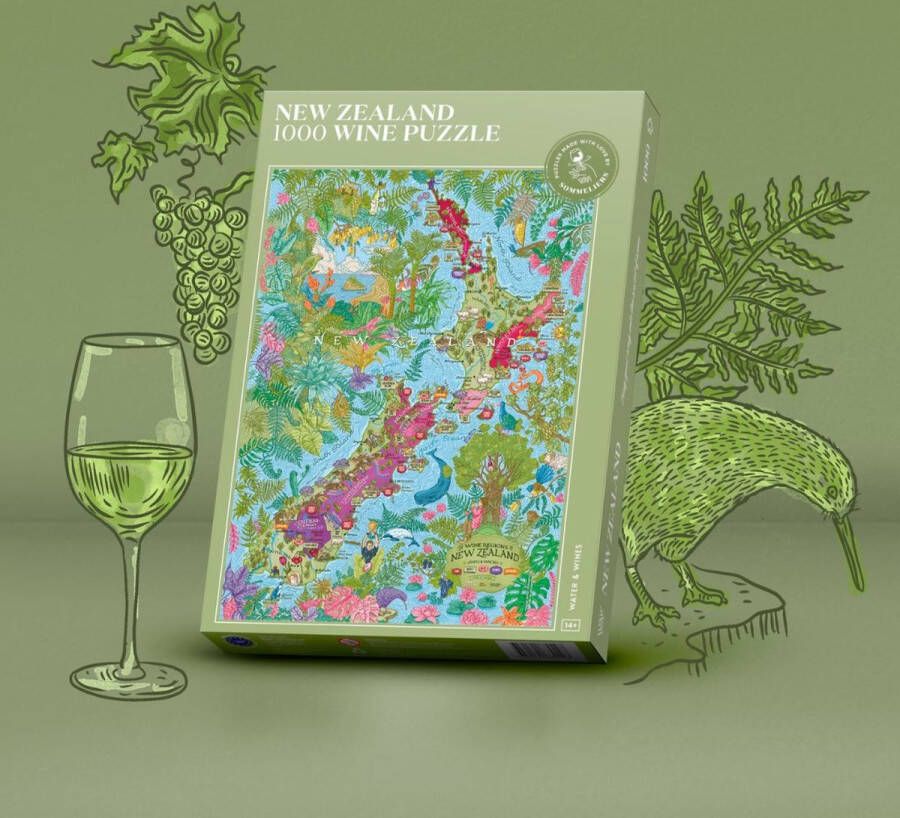 Le Club des Vins Puzzel Nieuw Zeeland wijnland wijnliefhebber 1000 stukjes volwassenen