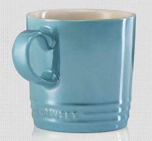 Le Creuset 4 aardewerken mokken Metallic Caribbean 0 35l