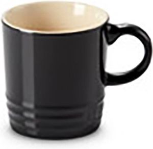 Le Creuset 6 aardewerken espressokopjes Ebbenzwart 100ml