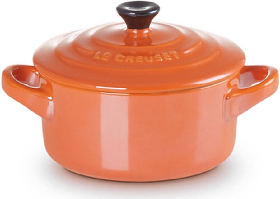 Le Creuset 6 aardewerken mini braadpannetjes Metallic Flame 10cm 0 25l