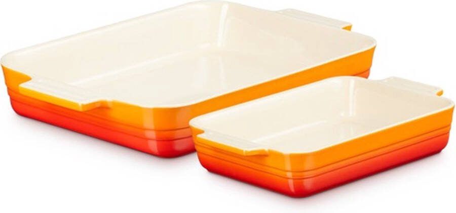 Le Creuset Aardewerk Ovenschaal S 2 Oranje 25 32cm