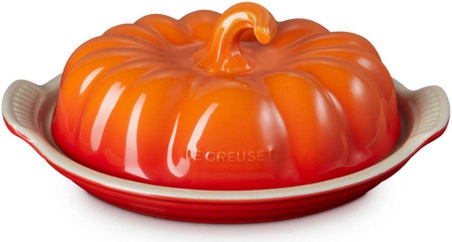 Le Creuset Botervloot Pompoen in Aardewerk Oranjerood