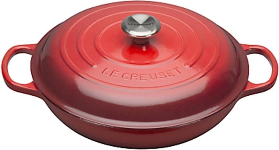 Le Creuset Braadpan Campagnard Ø30 CM Gietijzer Kersenrood