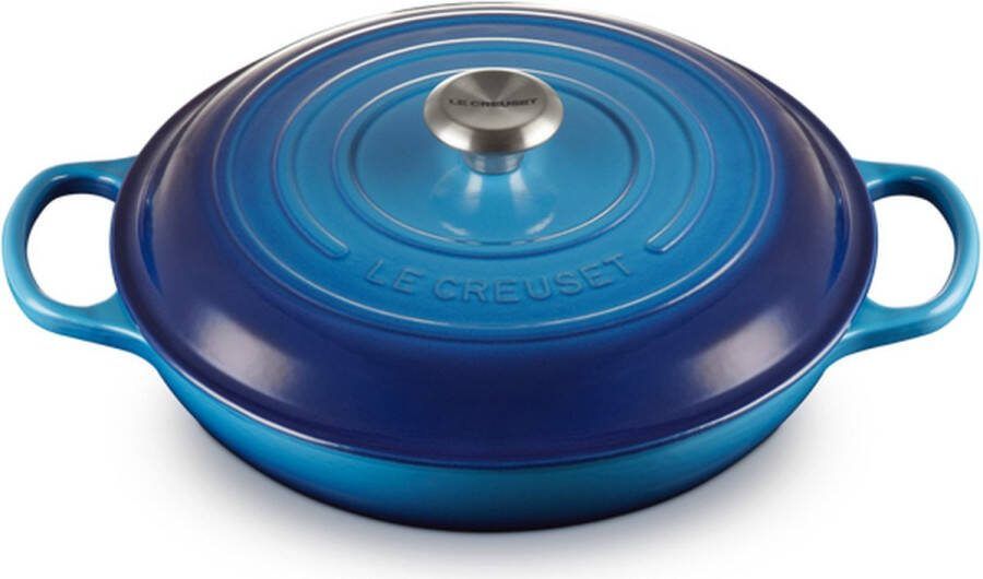 Le Creuset Braadpan Campagnard Signature Azure ø 30 cm 3.5 Liter