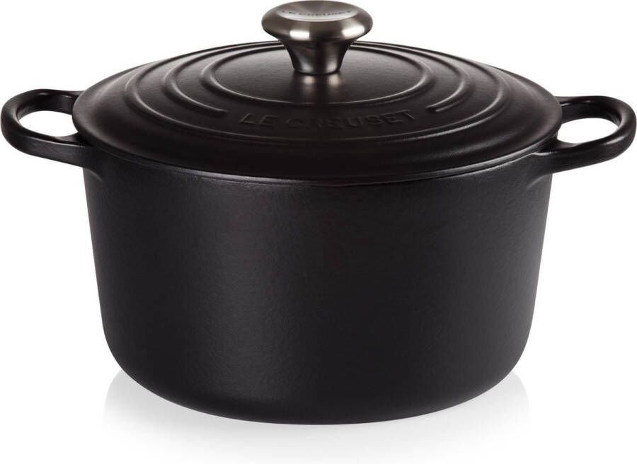 Le Creuset Braadpan hoog Mat Zwart 24cm