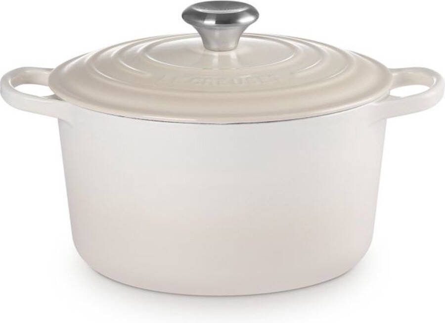 Le Creuset Braadpan hoog Meringue 24cm 5 liter