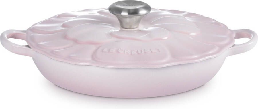 Le Creuset Braadpan Signature Campagnard Bloesem Shell Pink ø 26 cm 2.2 liter