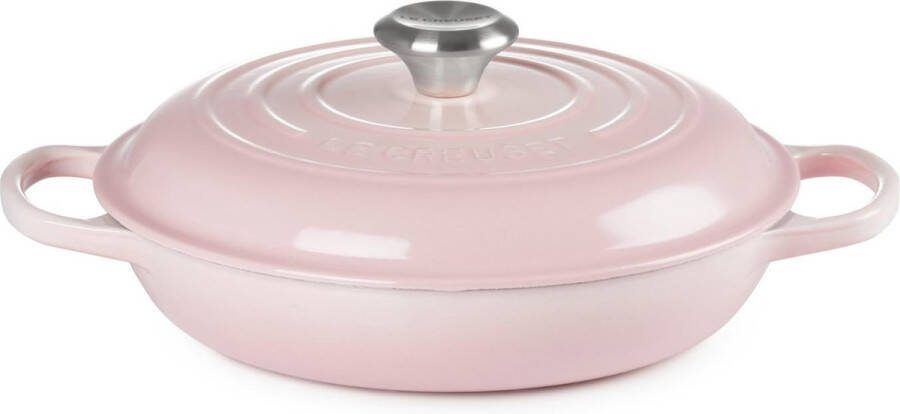 Le Creuset Braadpan Signature Campagnard Shell Pink ø 26 cm 2.2 liter