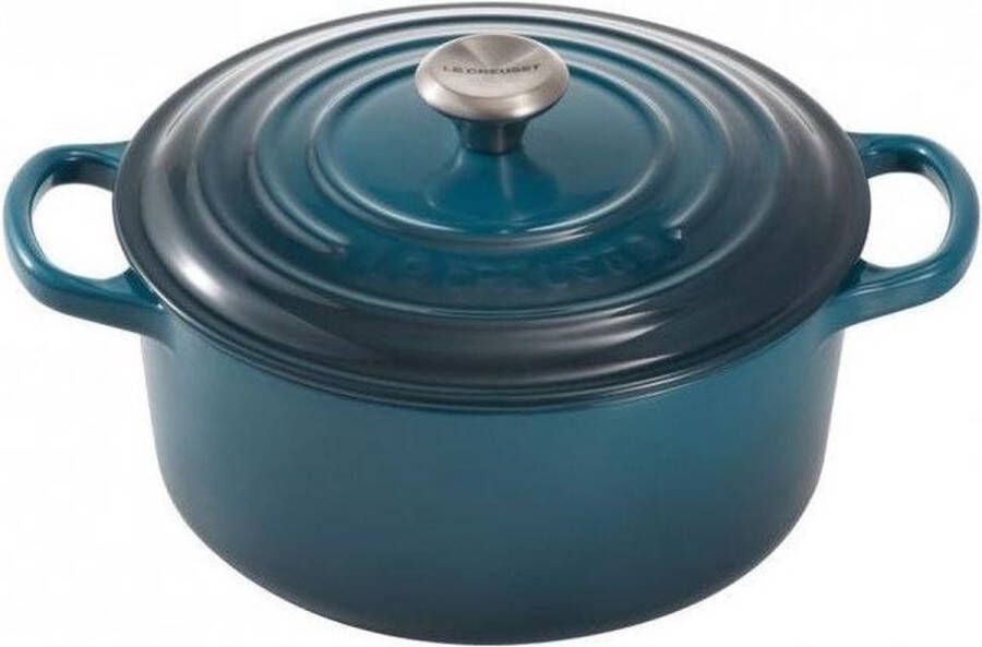 Le Creuset Braadpan Signature Deep Teal ø 24 cm 4.2 Liter