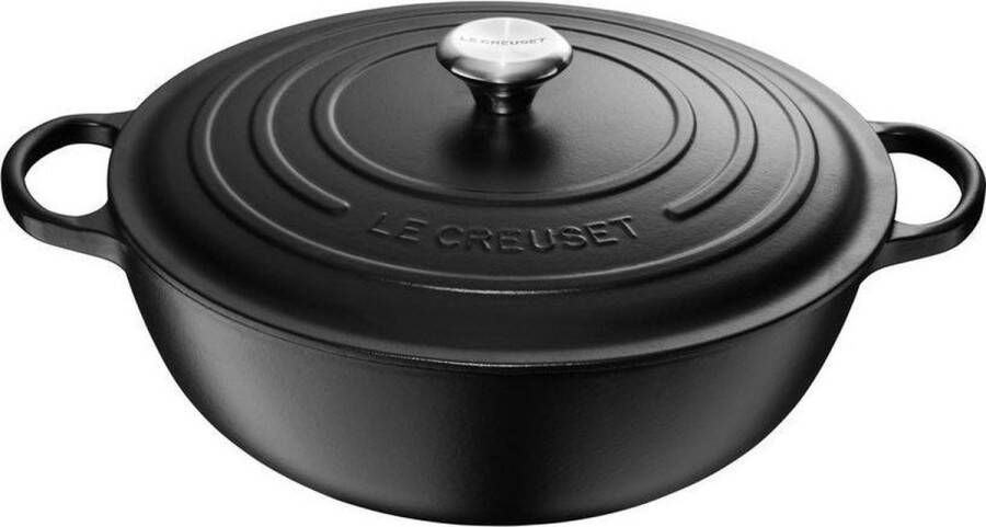 Le Creuset Braadpan Signature Marmite Mat Zwart ø 26 cm 4.1 liter