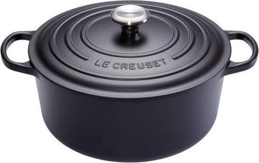 Le Creuset Braadpan Signature Mat Zwart ø 30 cm 8.1 liter