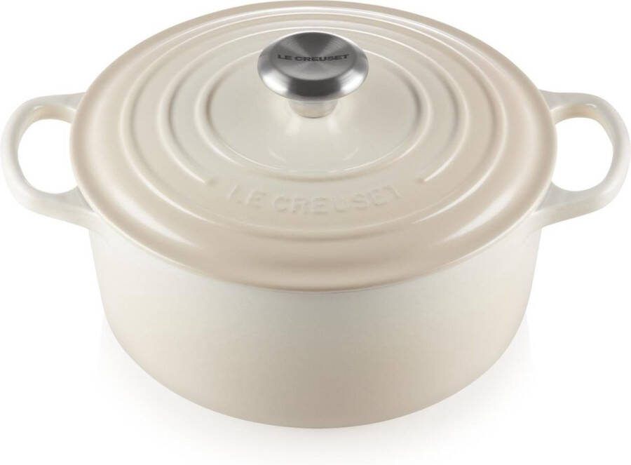 Le Creuset Braadpan Signature Meringue ø 24 cm 4.2 Liter