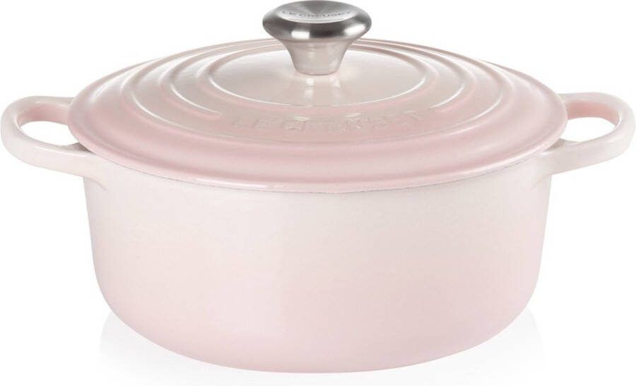 Le Creuset Braadpan Signature Shell Pink ø 24 cm 4.2 Liter